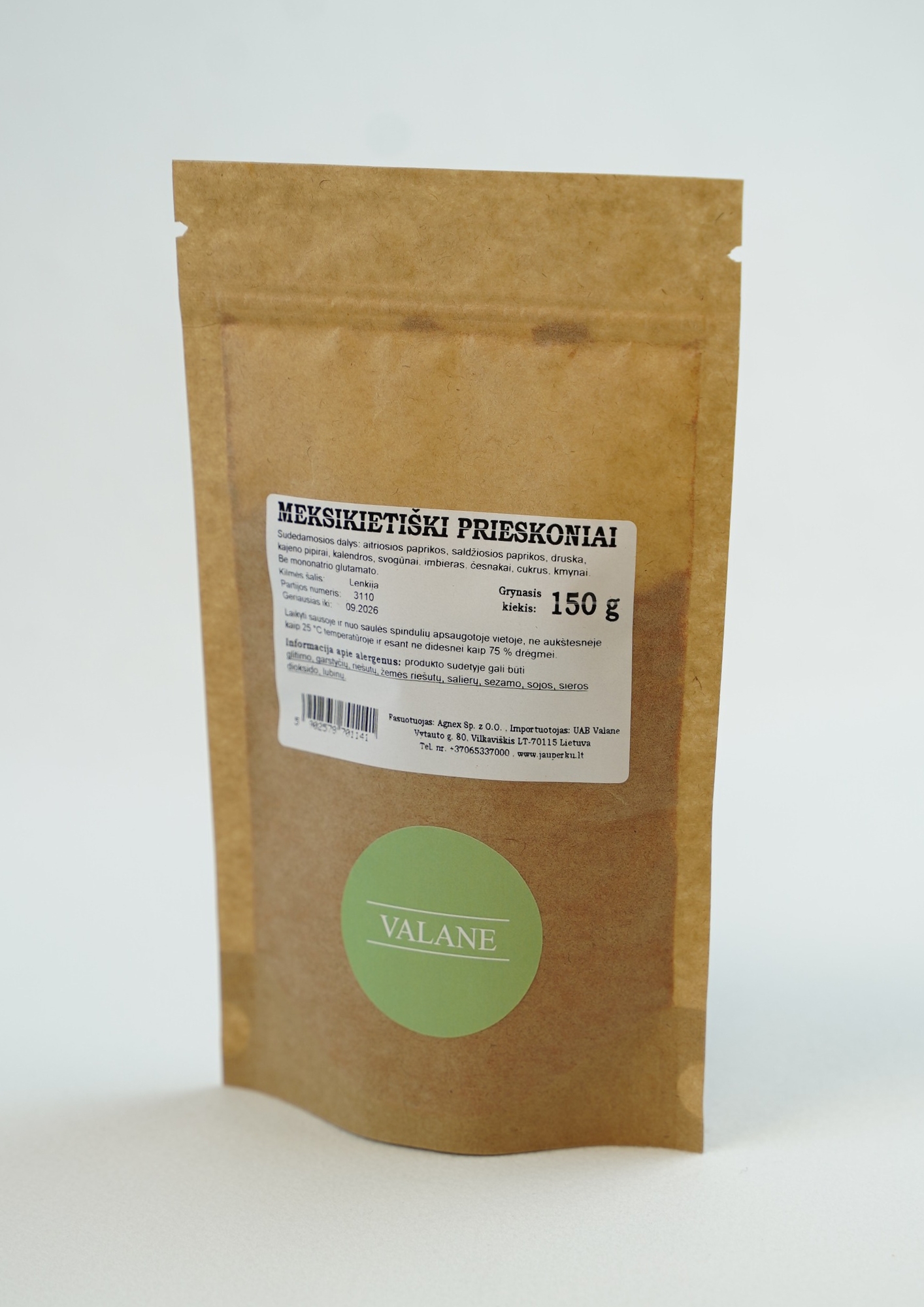 Meksikietiški prieskoniai 150g