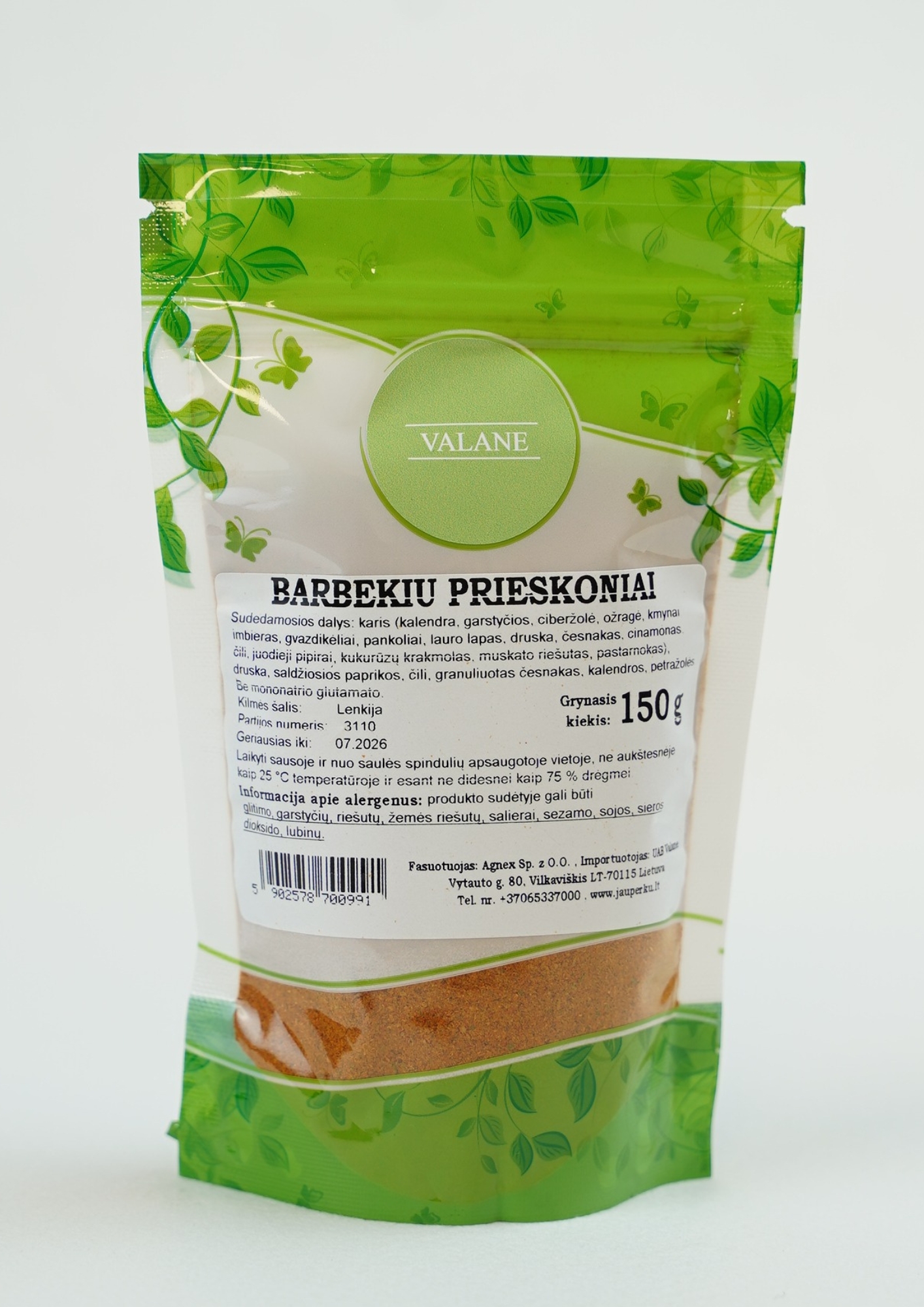 Barbekiu prieskoniai 150g